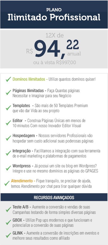 PLANO ILIMITADO PROFISSIONAL